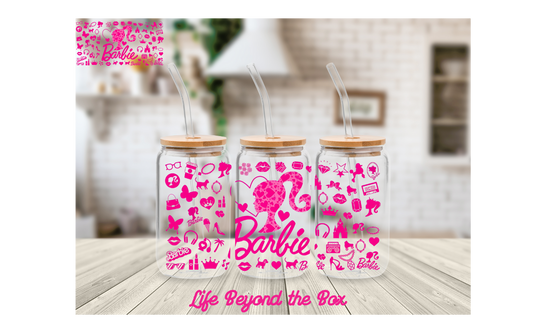Pink Doll  16oz UVDTF wrap