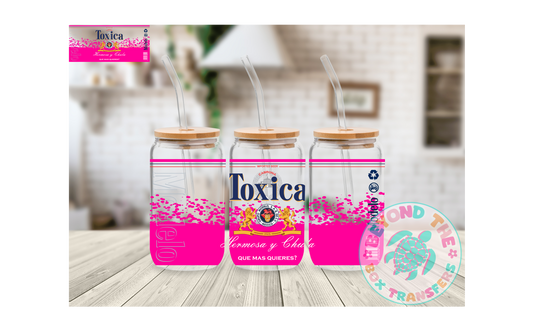 Pink Toxica 16oz UVDTF wrap