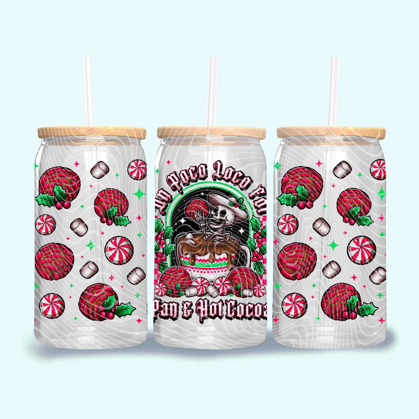 Pan & Hot Coco 16oz UVDTF wrap