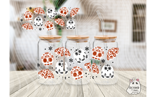 Dia de Muertos Talavera 16oz UVDTF wrap