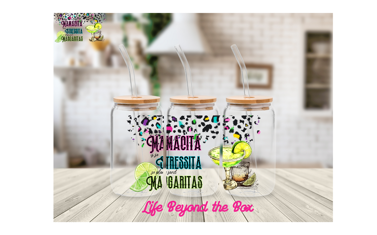 Mamacita Margarita 16oz UVDTF wrap