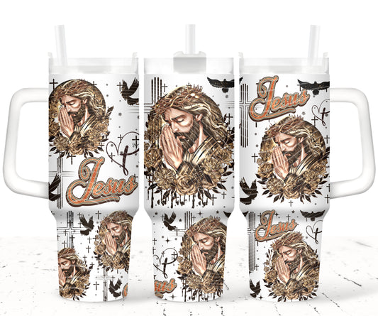 Jesus 40oz UVDTF 2pc wrap