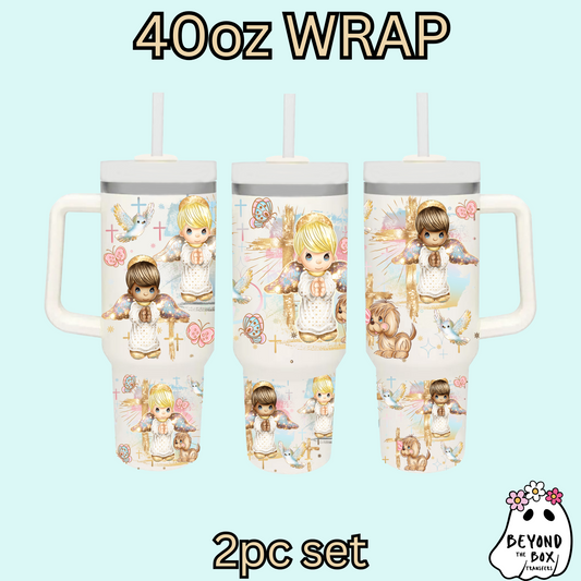 Jesus Loves Me 40oz UVDTF 2pc wrap