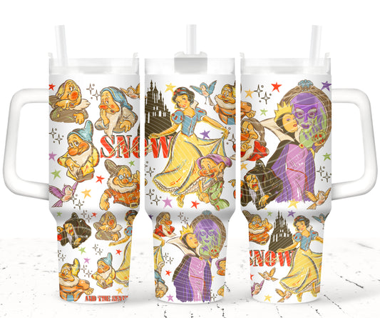 Snow 40oz UVDTF 2pc wrap