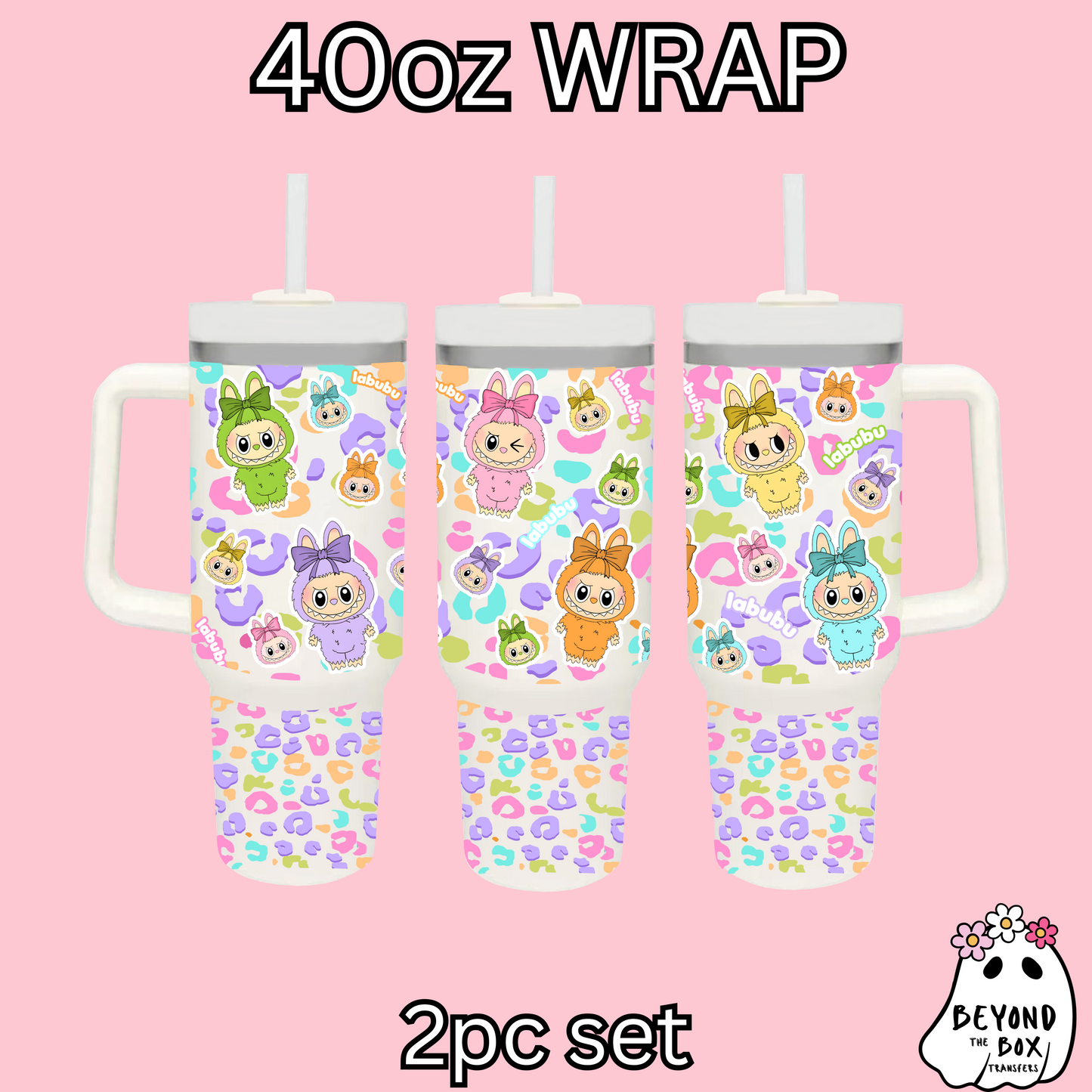 labubu 40oz UVDTF 2pc wrap