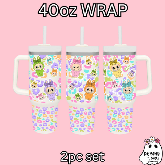 labubu 40oz UVDTF 2pc wrap