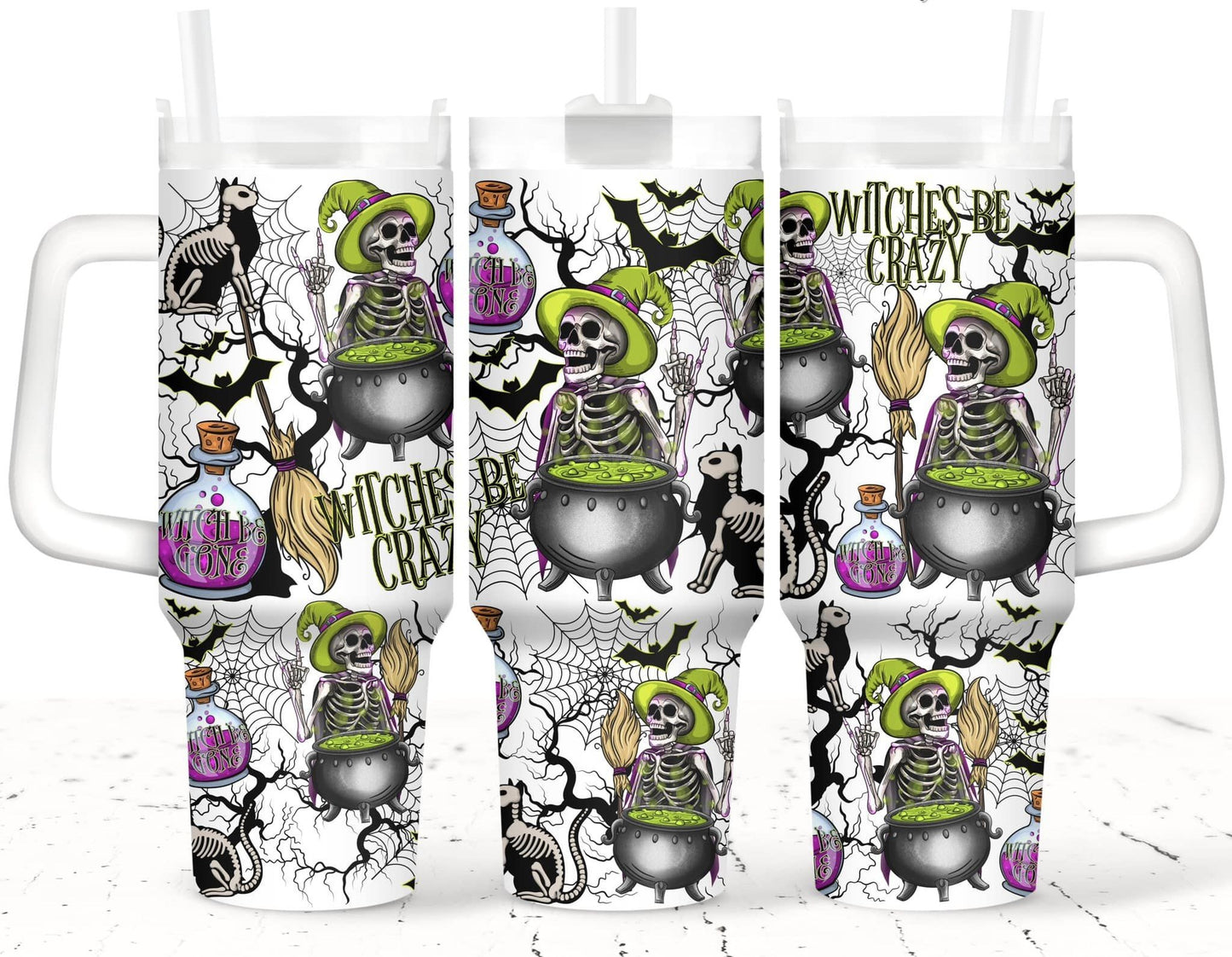 Witches be Crazy 40oz UVDTF 2pc wrap