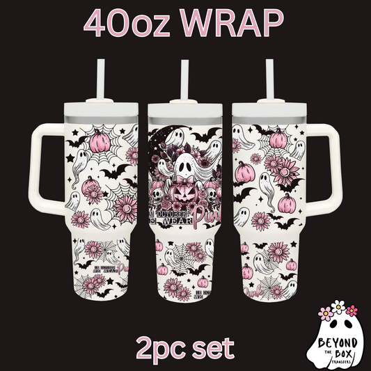 In October we wear pink 40oz UVDTF 2pc wrap