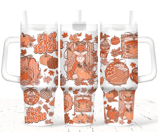 Cozy Fox 40oz UVDTF 2pc wrap