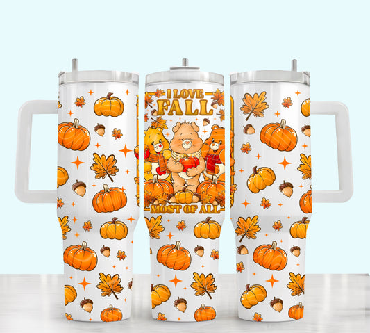 I love Fall 40oz UVDTF 2pc wrap