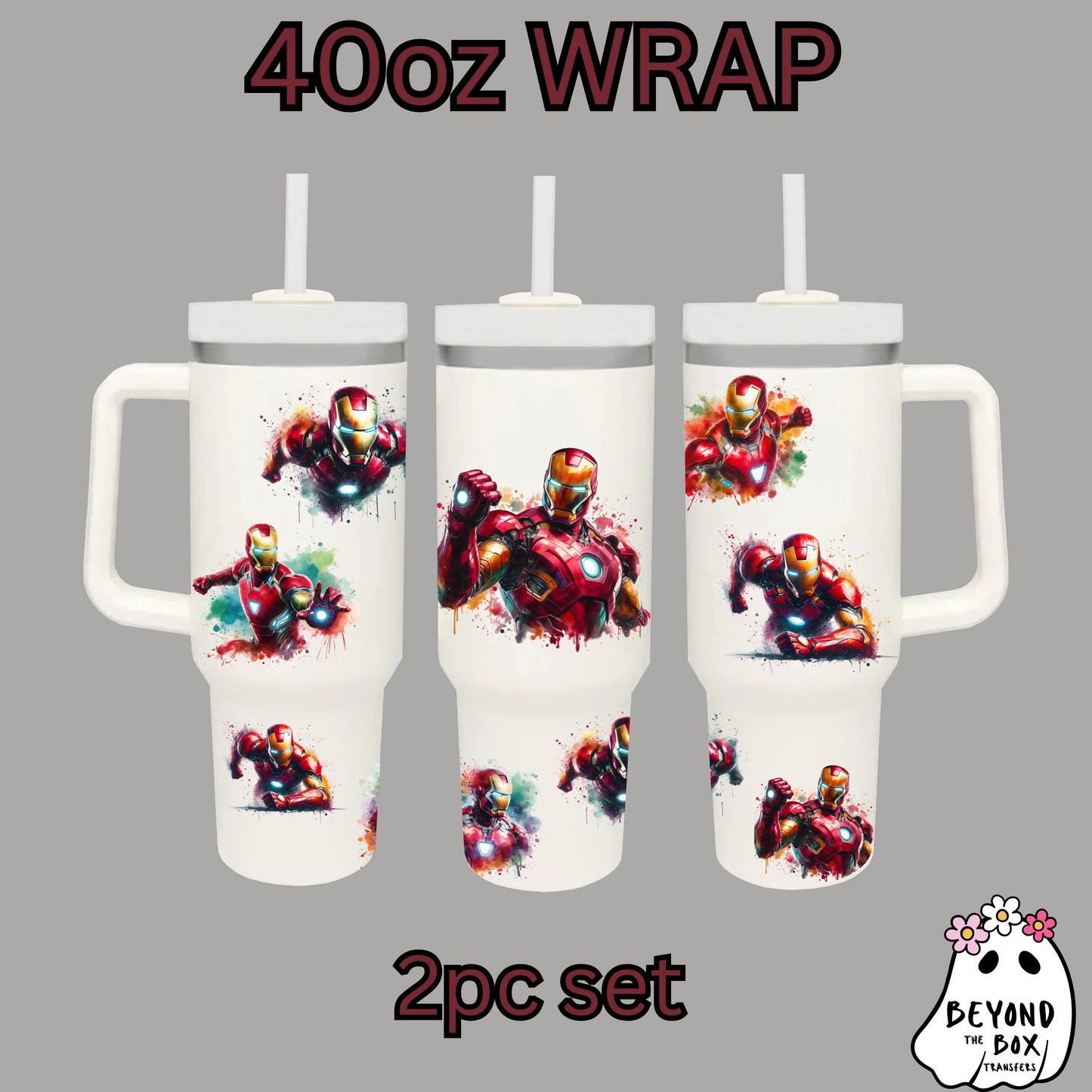 Iron 40oz UVDTF 2pc wrap