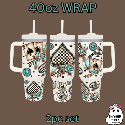 Spades 40oz UVDTF 2pc wrap