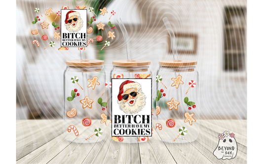 Naughty Santa 16oz UVDTF wrap