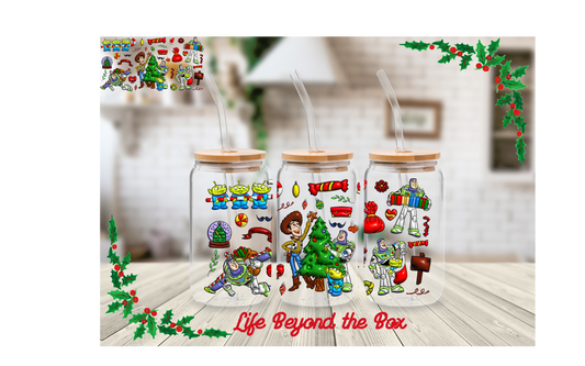 Toy Friends Christmas 16oz UVDTF wrap