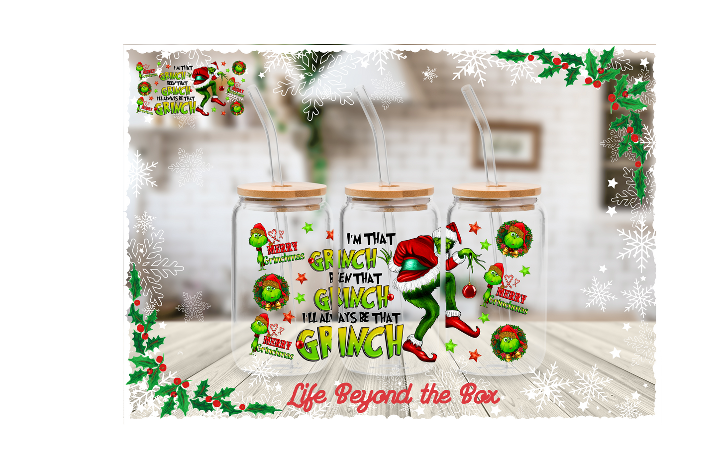 Christmas 16oz UVDTF Wrap