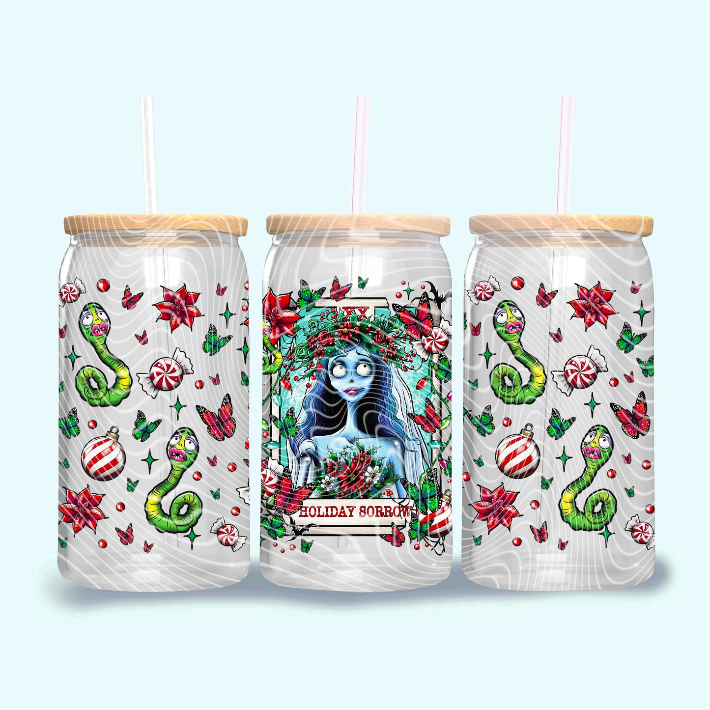 Holiday Sorrow 16oz UVDTF Wrap