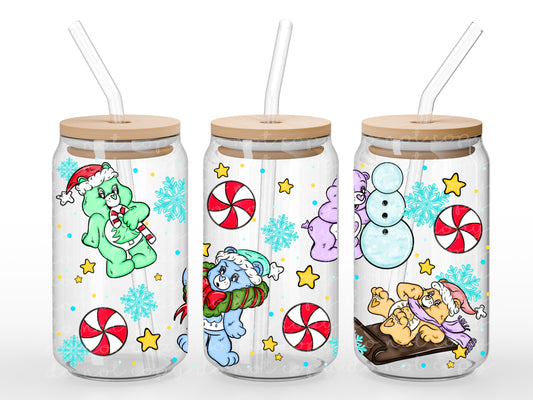 Christmas Bears 16oz UVDTF wrap