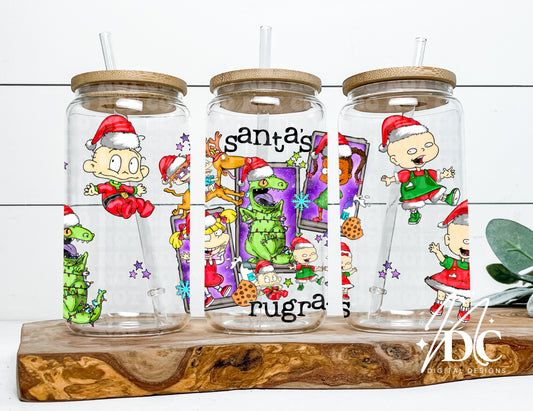 Santa's Rugrats 16oz UVDTF wrap