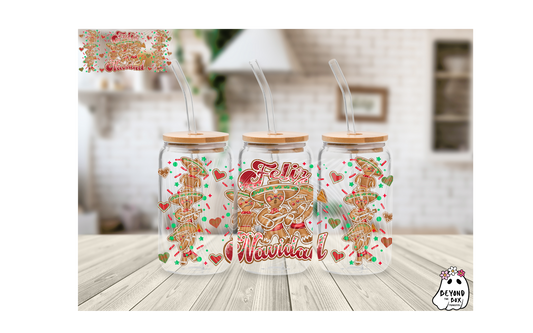 Feliz Navidad Cookies 16oz UVDTF wrap