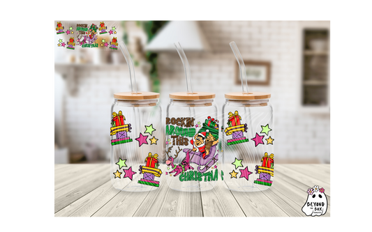 Yaba Daba Doo Christmas 16oz UVDTF wrap