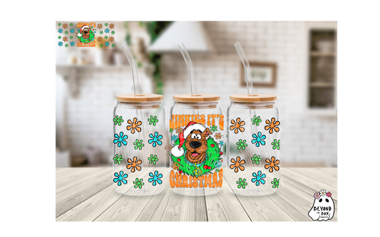 Scooby Christmas 16oz UVDTF wrap