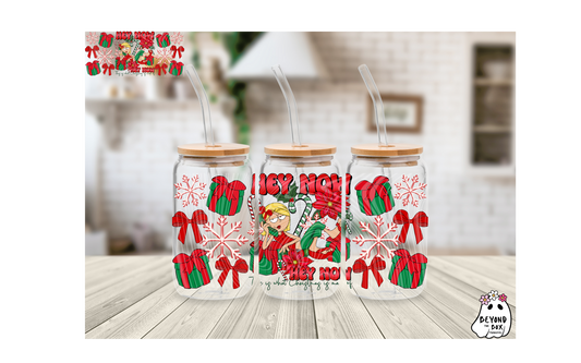 Hey Now, Hey Now Christmas 16oz UVDTF wrap