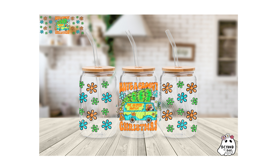 Scooby Christmas 16oz UVDTF wrap