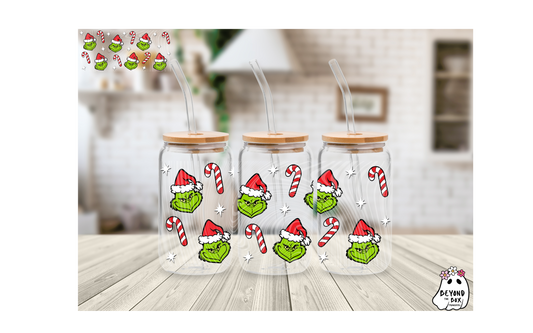 Green Christmas 16oz UVDTF Wrap