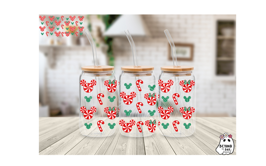 Peppermint Mouse 16oz UVDTF Wrap