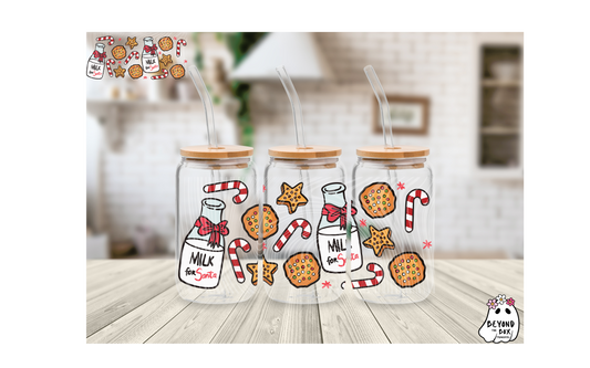 Milk For Santa 16oz UVDTF Wrap