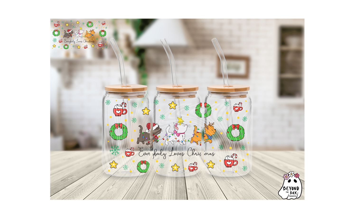 Everybody Loves Christmas 16oz UVDTF Wrap