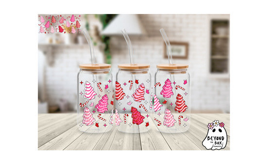 Pink Tree Cakes 16oz UVDTF Wrap