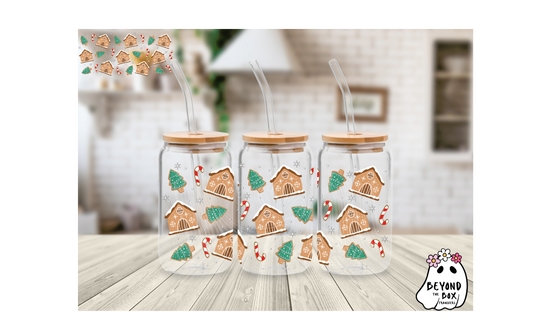 Gingerbread House 16oz UVDTF Wrap