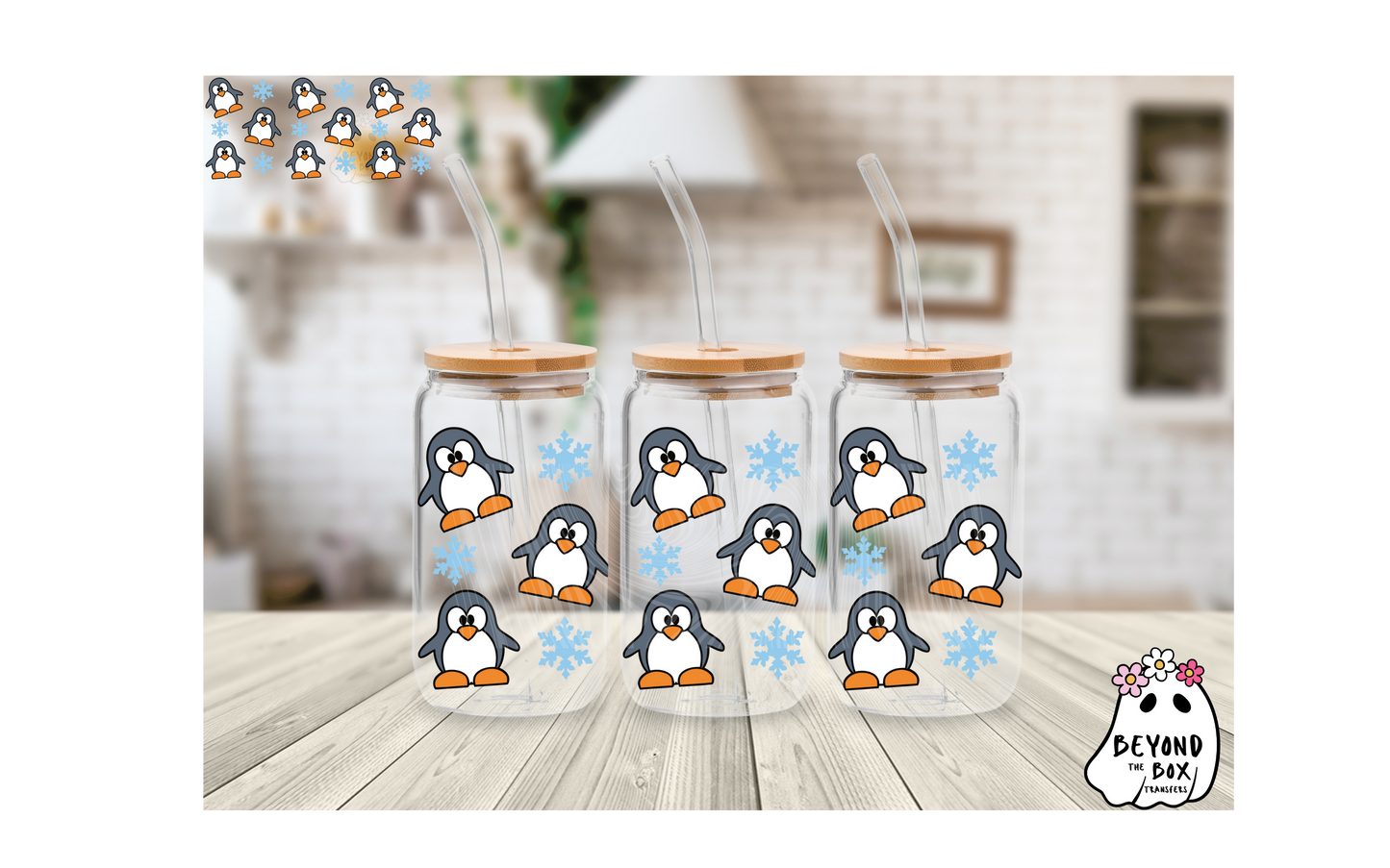 Cute Penguin 16oz UVDTF Wrap