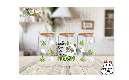 420 Christmas 16oz UVDTF wrap