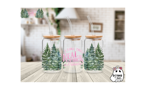 Pink Christmas 16oz UVDTF Wrap