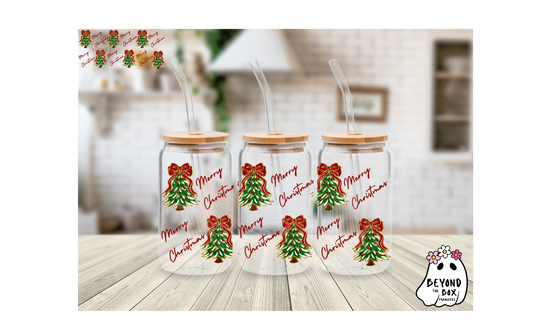 Coquette Christmas 16oz UVDTF Wrap