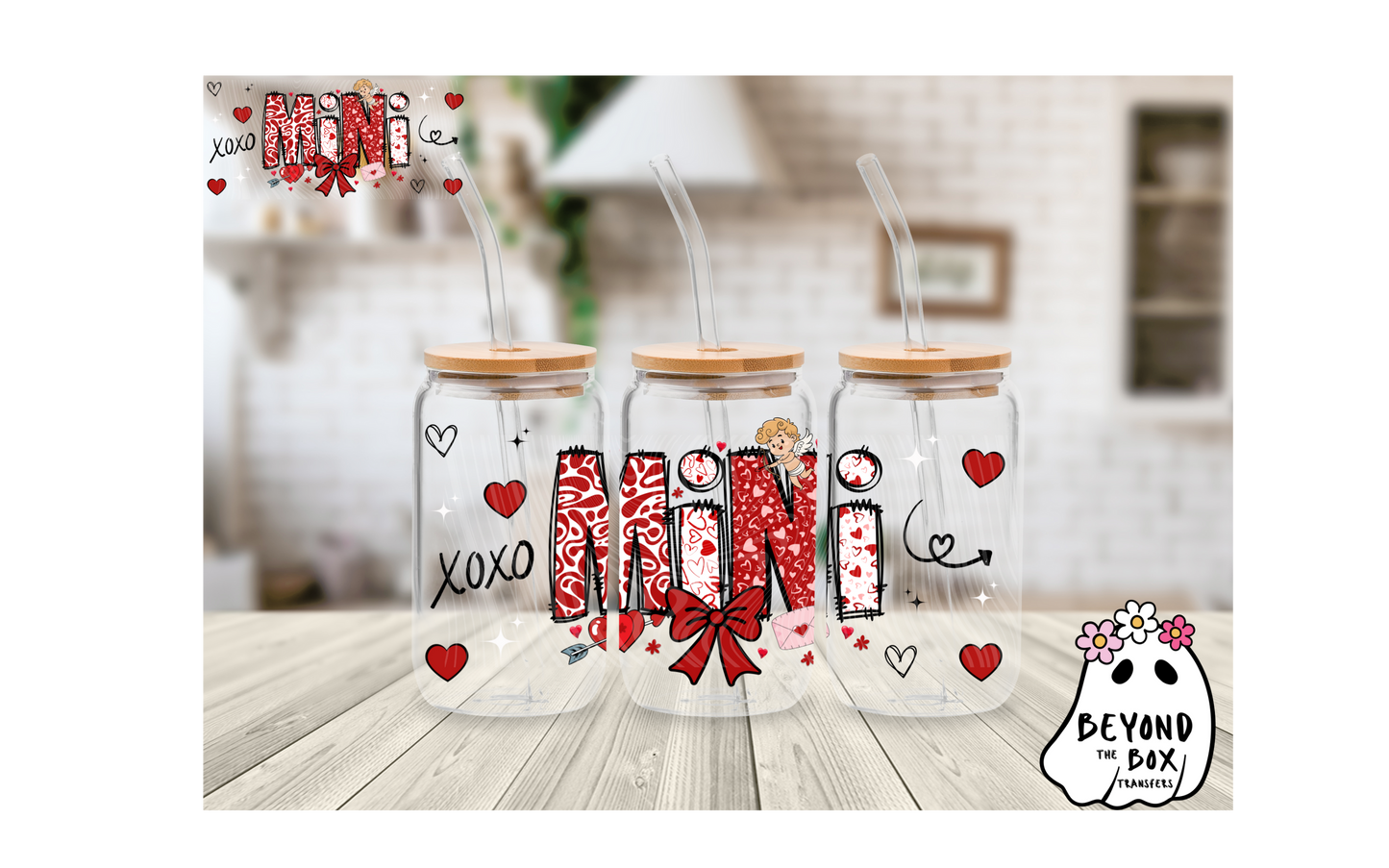 Mini Hearts 16oz UVDTF wrap