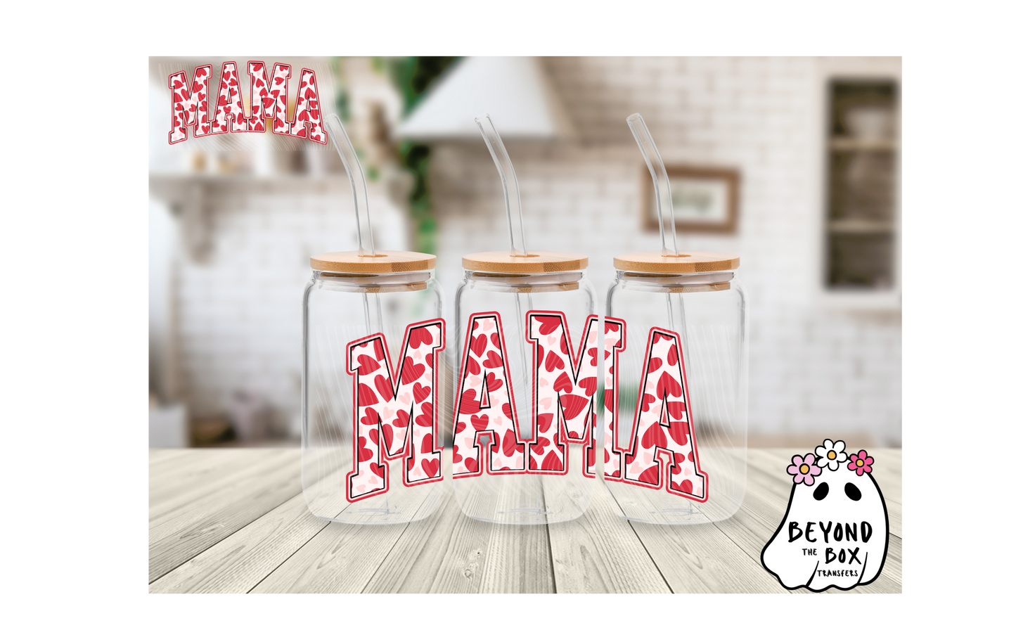 MAMA Hearts 16oz UVDTF wrap