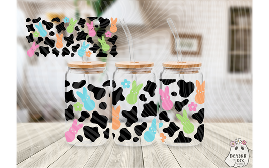 Cow Print Easter 16oz UVDTF wrap