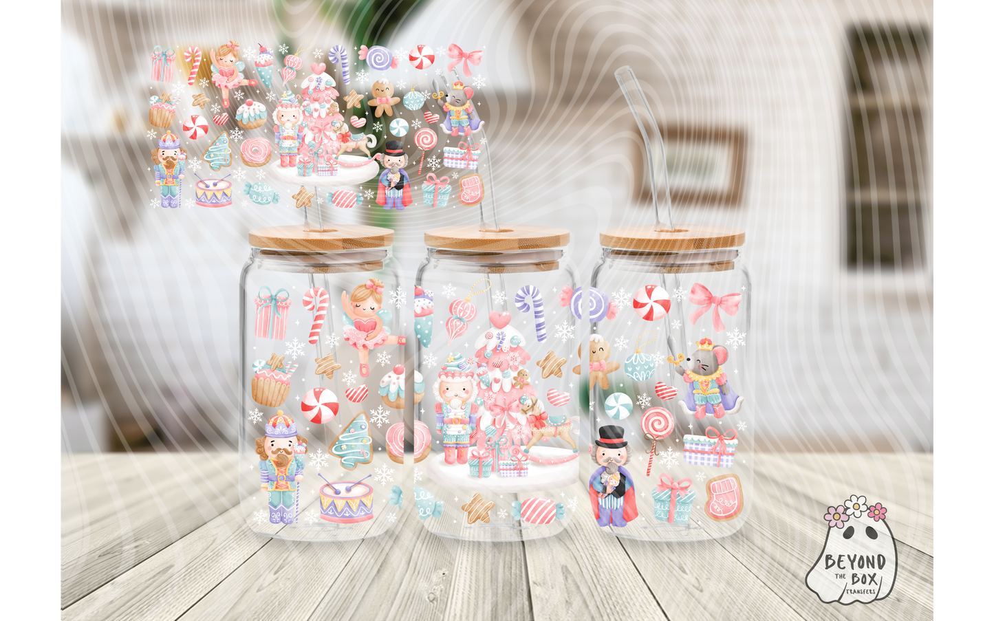 Pink Nutcracker 16oz UVDTF Wrap