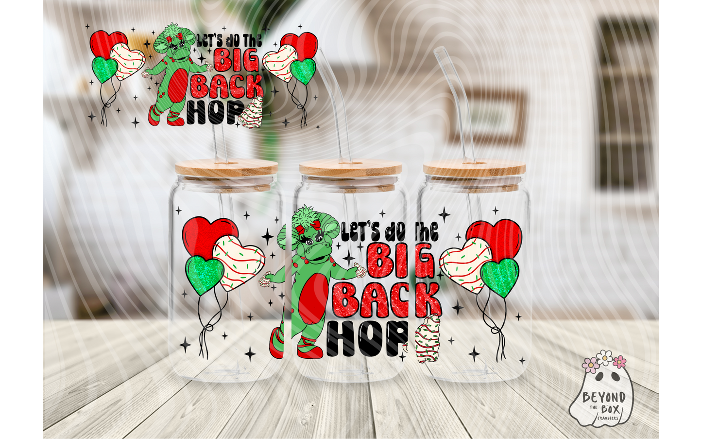 Big Back Hop 16oz UVDTF Wrap