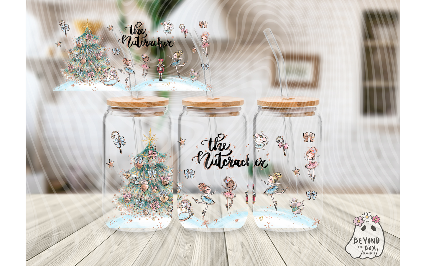 Sugar Plum Fairy Christmas 16oz UVDTF Wrap