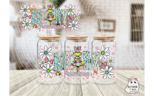 Mean One Christmas 16oz UVDTF Wrap