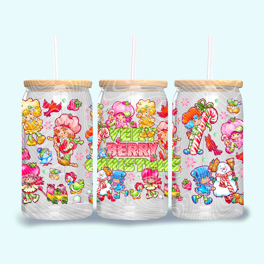 Verry Berry Christmas 16oz UVDTF wrap