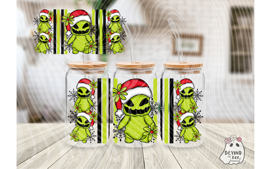 Nightmare Red Christmas 16oz UVDTF wrap