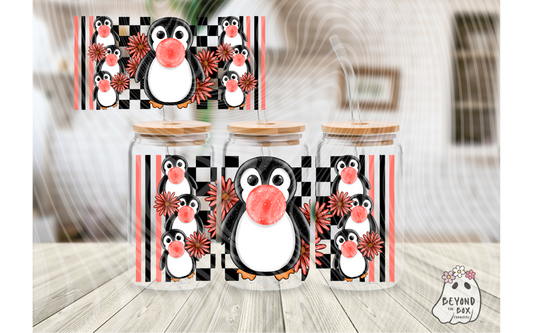 Bubblegum Penguin 16oz UVDTF Wrap