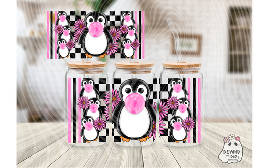 Bubblegum Penguin 16oz UVDTF Wrap