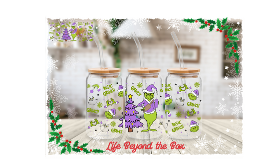 Purple Christmas 16oz UVDTF Wrap