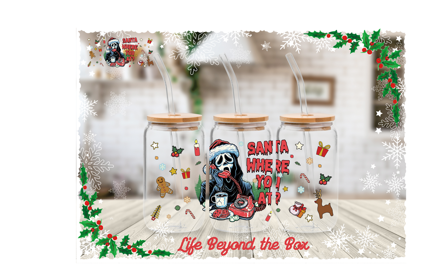 Killer Christmas 16oz UVDTF wrap